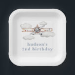 Plane Party Plates | Cloud Party Plates<br><div class="desc">Vintage Plane Party Plates</div>