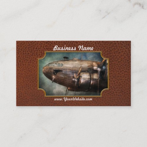 Plane - Pilot - The flying cloud Business Card Template