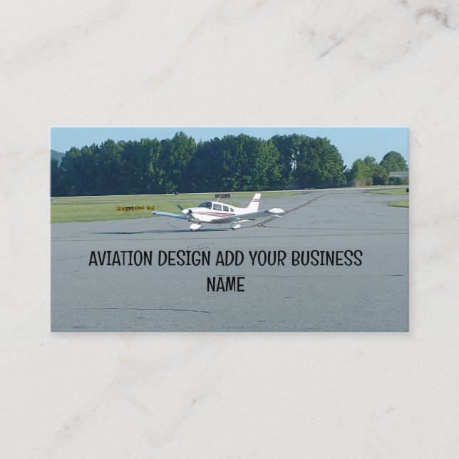  Plane Runway Cessna Business Card (Front)
