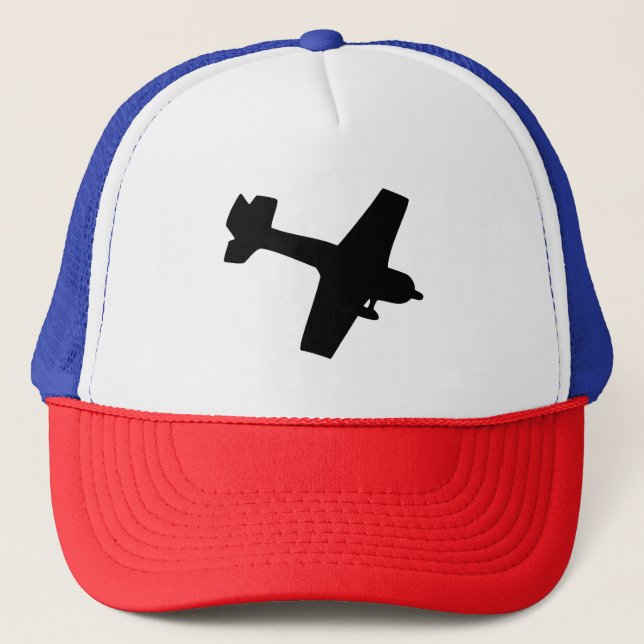 Plane Silhouette Trucker Hat (Front)