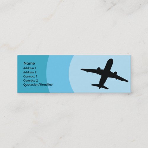 Plane - Skinny Business Card Template