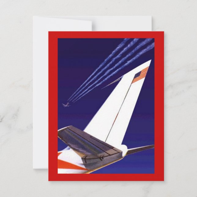 PLANE TAILS & TRAILS PARTY INVITATION EZ2CUSTOMIZE (Front)