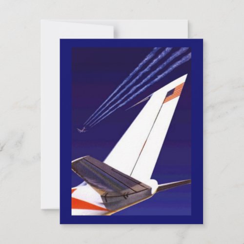 PLANE TAILS  TRAILS PARTY INVITATION EZ2CUSTOMIZE