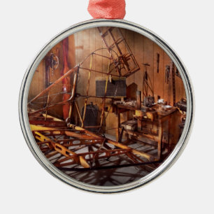 Plane - The dawn of aviation Metal Ornament