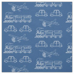 Plane, Train and Car Design ~ editable background Fabric