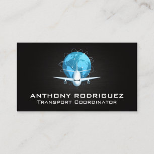 Plane Transport Shipping Business Card