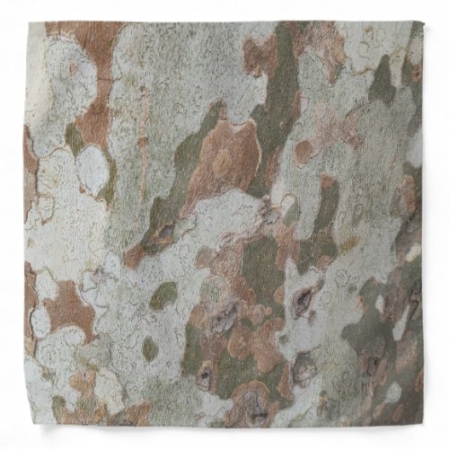 Plane tree camouflage looks bark pattern bandana