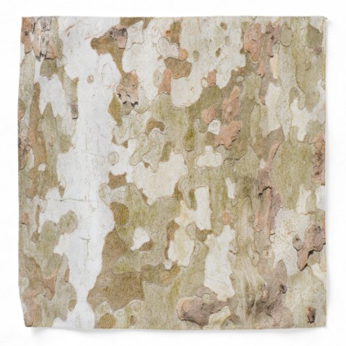 Plane tree camouflage looks bark pattern bandana