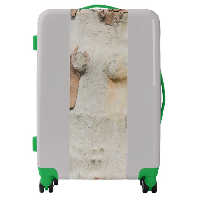 Plane tree camouflage looks bark pattern luggage (Front)