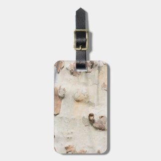 Plane tree camouflage looks bark pattern luggage tag