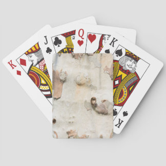 Plane tree camouflage looks bark pattern poker cards
