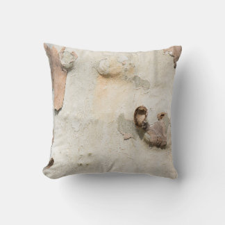 Plane tree camouflage looks bark pattern throw pillow