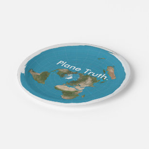 Plane Truth Azimuthal Equidistant Paper Plate Maps