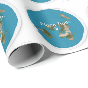 Plane Truth Azimuthal Equidistant Wrapping Paper