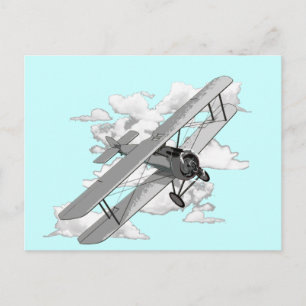 Plane Vintage Postcard