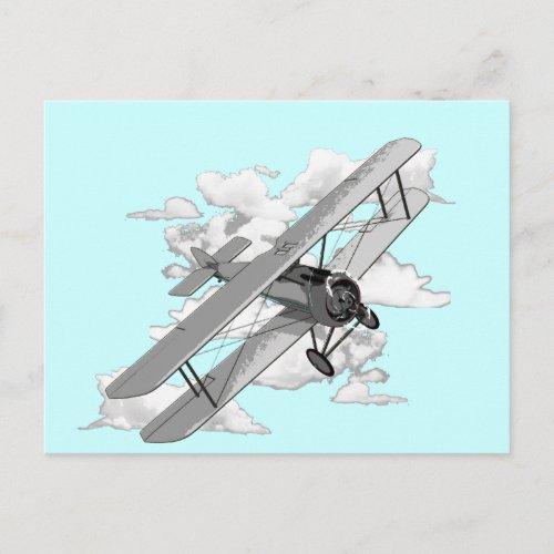 Plane Vintage Postcard