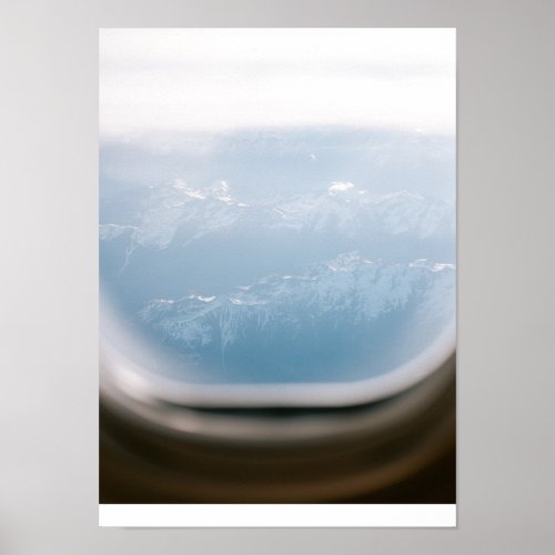 Plane window view  Travel Photography print