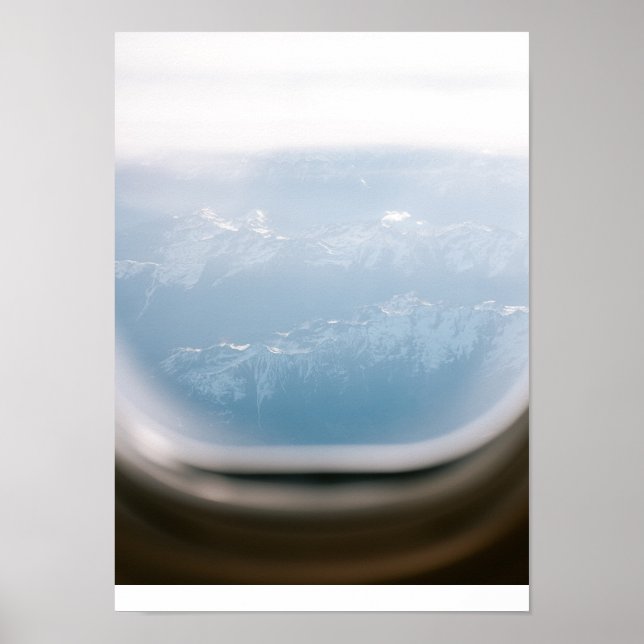 Plane window view | Travel Photography print (Front)