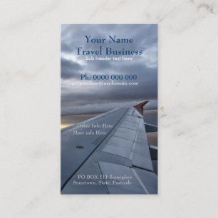 Plane Wing Travel Business/Profile Card