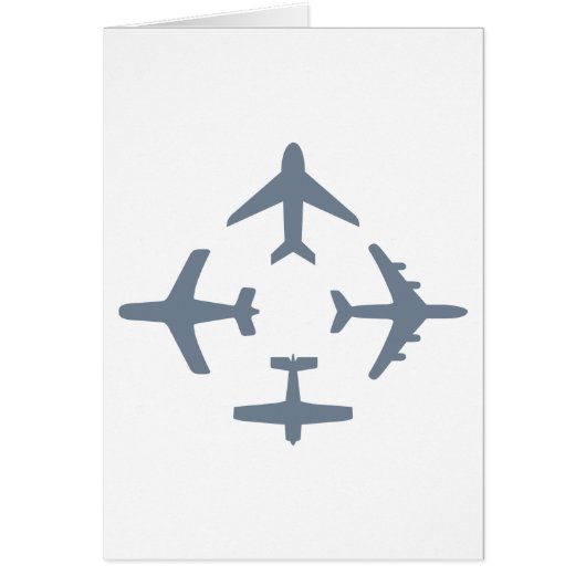 Planes 4 Folding Card (Front)