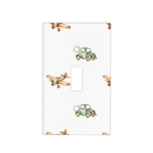 Planes and Cars Light Switch Cover