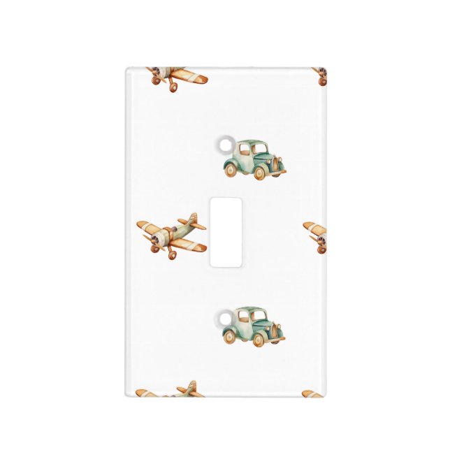 Planes and Cars Light Switch  Cover (Front)