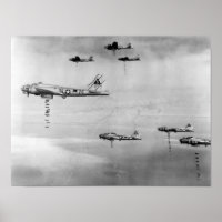 Planes Dropping Bombs Over Germany - 1945