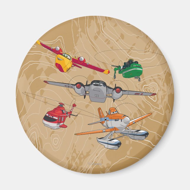 Planes Group Magnet (Front)