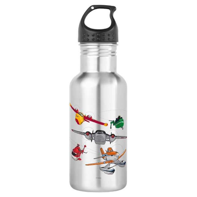 Planes Group Stainless Steel Water Bottle (Front)