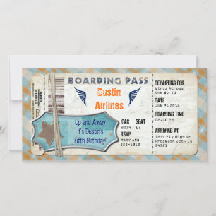 Planes Party Boarding Pass