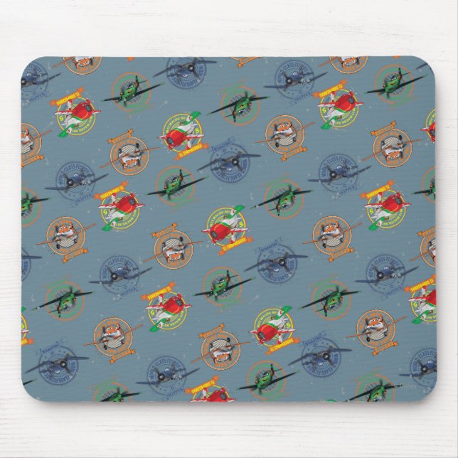 Planes Pattern Mouse Pad (Front)