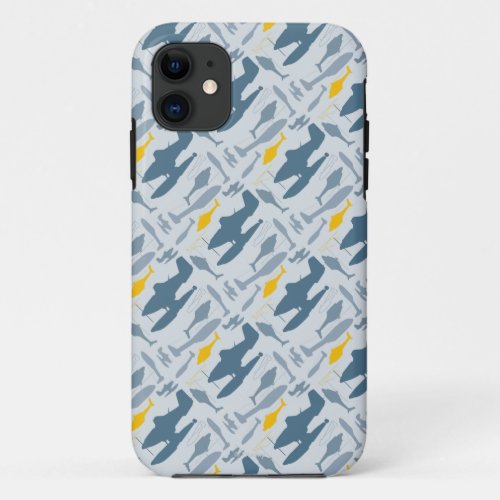 Planes Silhouettes Pattern iPhone 11 Case