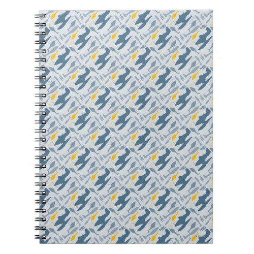 Planes Silhouettes Pattern Notebook