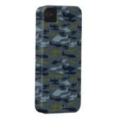 Planes Silhouettes Topographical Pattern Case-Mate iPhone Case (Back/Right)