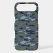 Planes Silhouettes Topographical Pattern Case-Mate iPhone Case (Back)