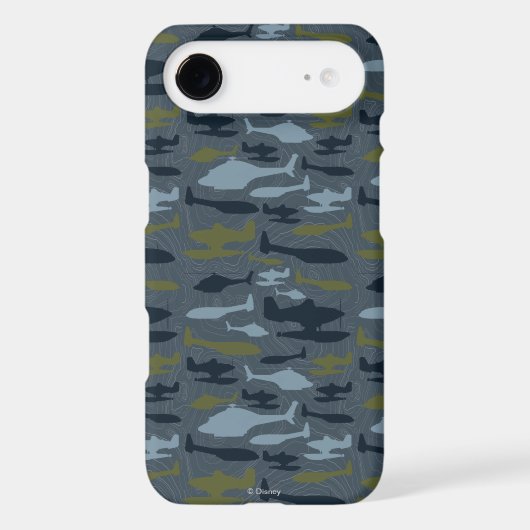 Planes Silhouettes Topographical Pattern Case-Mate iPhone Case (Back)