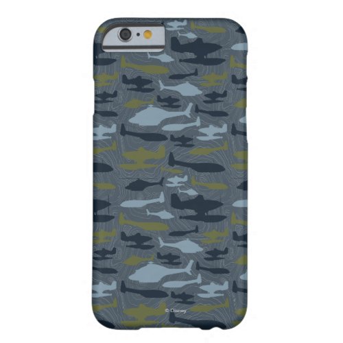 Planes Silhouettes Topographical Pattern Barely There iPhone 6 Case