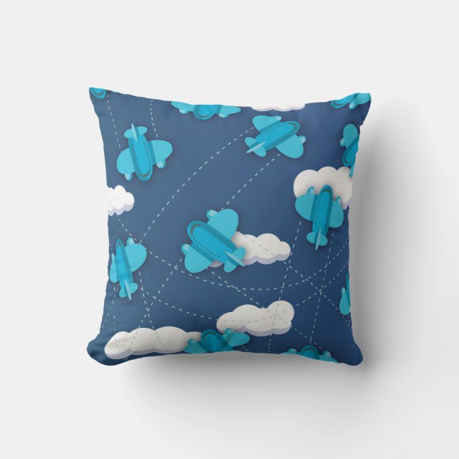 planes throw pillow (Front)