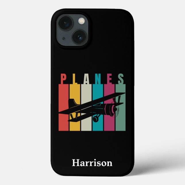 Planes,Typography,Aviation,Minimalist,Personalized Case-Mate iPhone Case (Back)