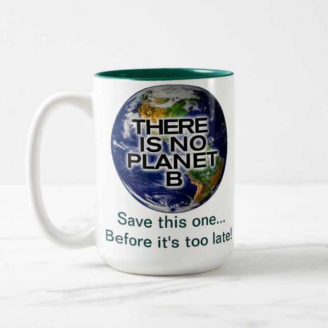 Planet B Environmental Awareness Mug (Left)