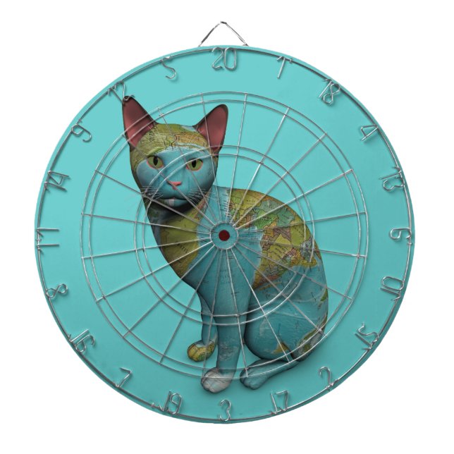 Planet Cat Dart Board (Front)