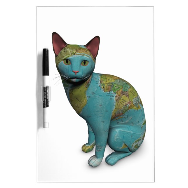 Planet Cat Dry Erase Board (Front)