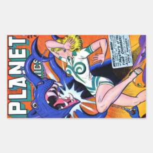 Planet Comics #52 Rectangular Sticker