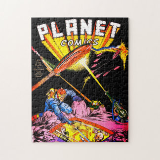 Planet Comics Laser Attack Sci Fi Vintage Comics Jigsaw Puzzle