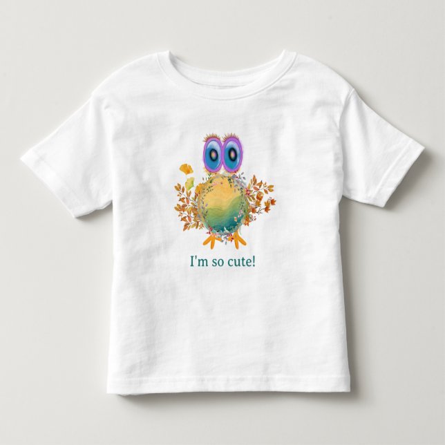Planet Cute Collection of Little Guys Personalize Toddler T-shirt (Front)