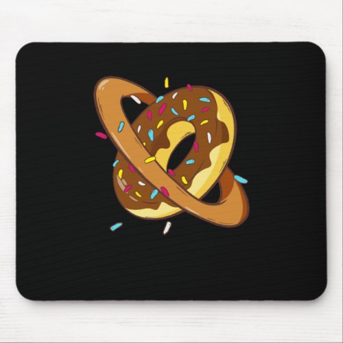Planet Donut Space Funny Donut Lover Mouse Pad