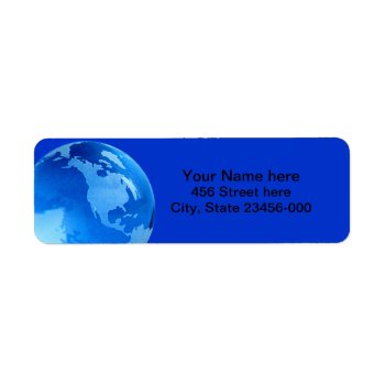 Planet Earth Address Labels by lsarmentoart at Zazzle