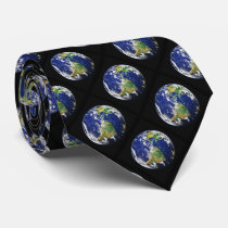Planet Earth Americas Neck Tie Planet Earth Americas Neck Tie