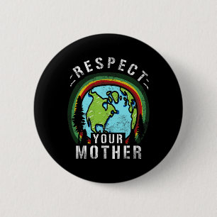 Planet Earth And Climate Change Gift -men Women Ki Button
