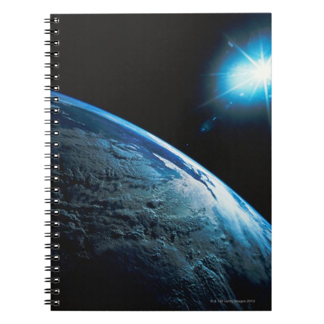Planet Earth and Star from Space Notebook (Front)